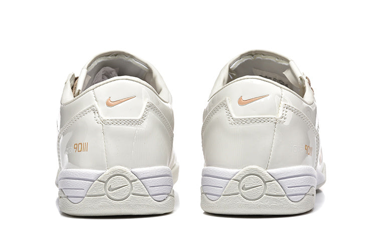 Nike Tiempo 90 Sneakers in White and Pale Yellow - product image from the listing.