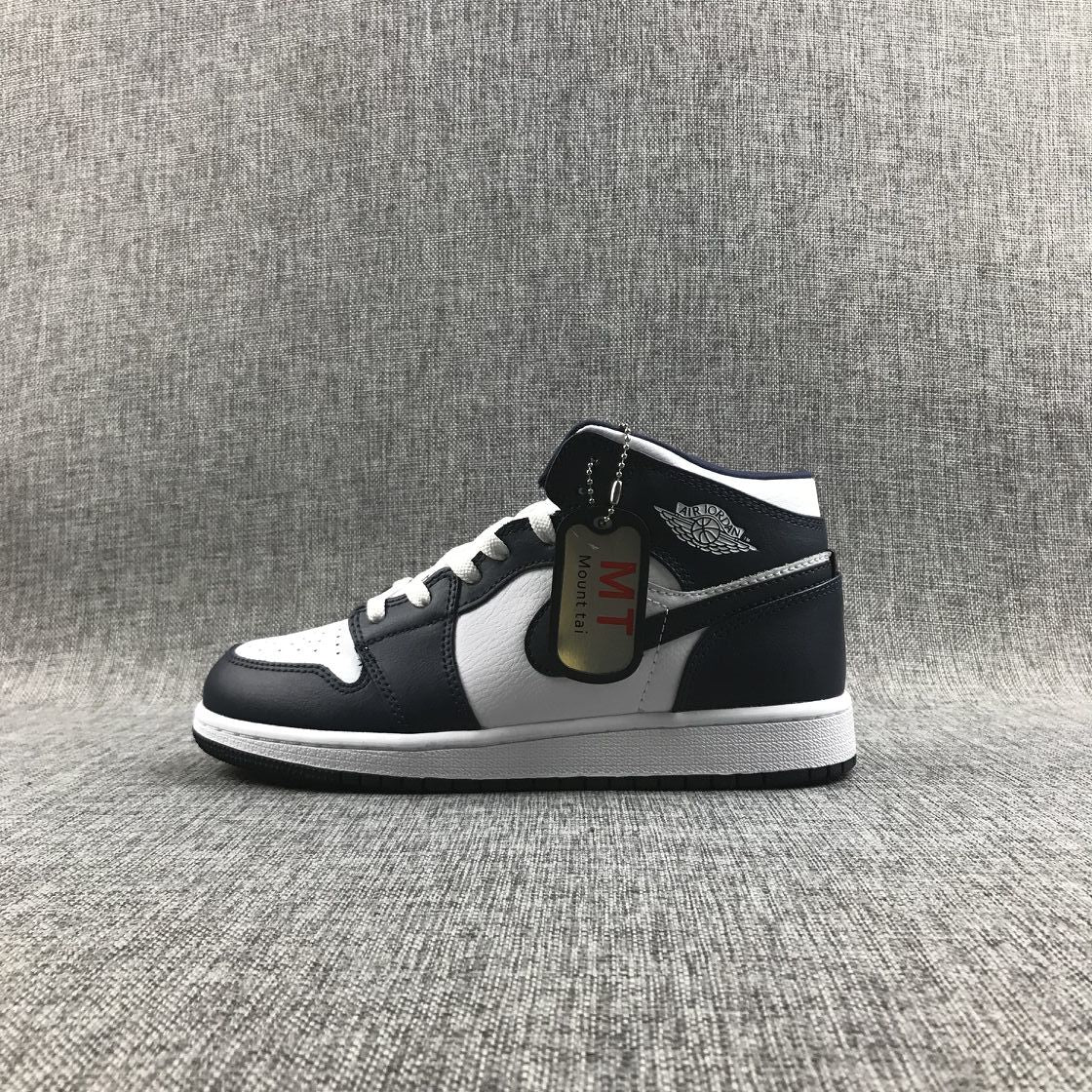 What The Obsidian Sneakers - Jordan 1 Mid 554724-174 - product image from the listing.