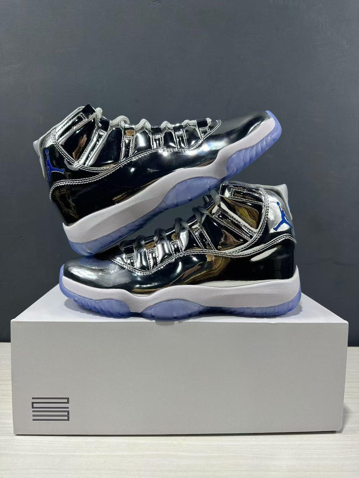 Air Jordan 11 Retro Silver High-Top Sneakers CT8012-730 - product image from the listing.