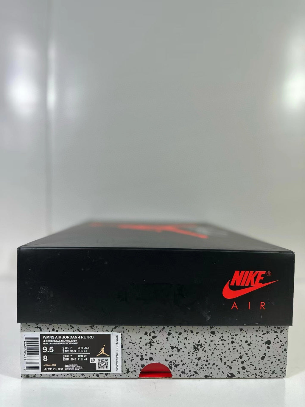 Air Jordan 4 Light Iron Ore Frozen Moments Sneakers - product image from the listing.