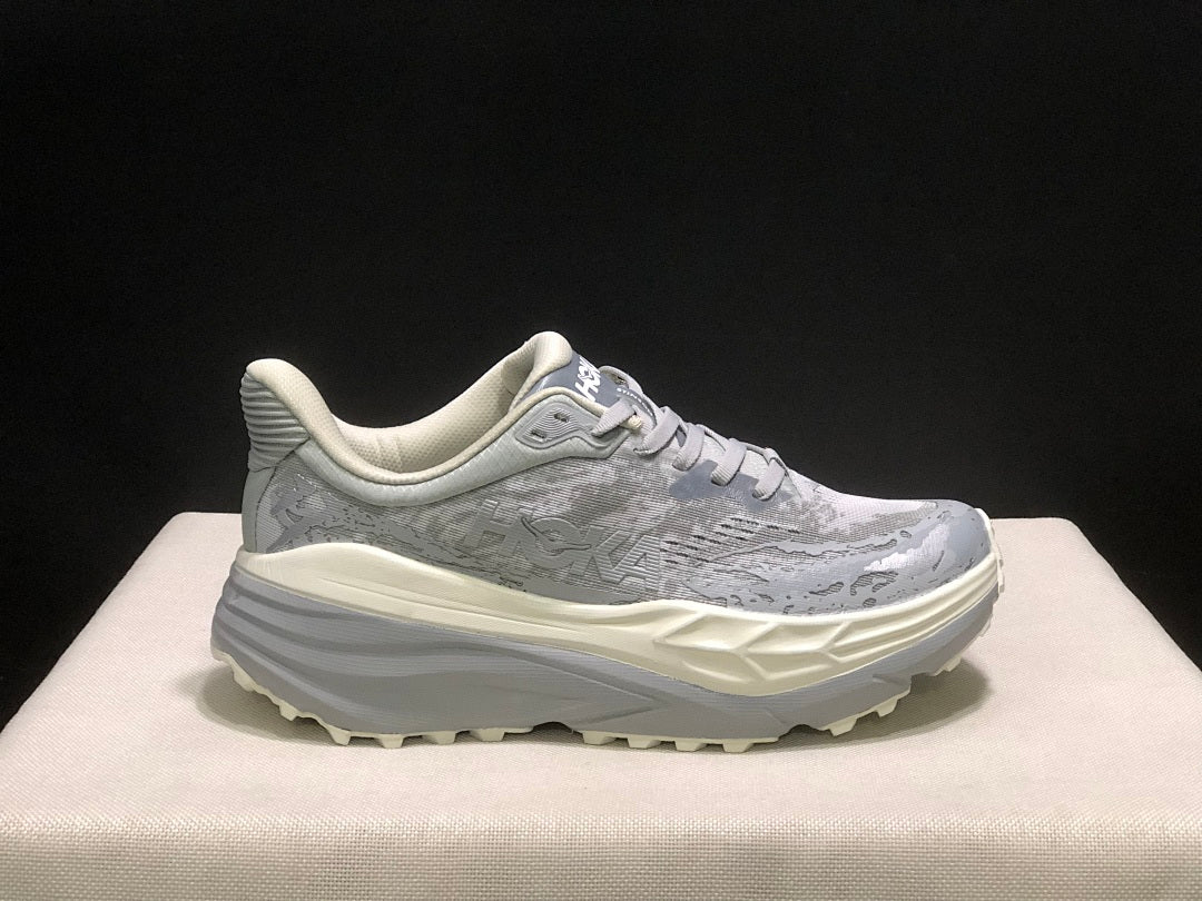 HOKA Stinson 7 Trail Running Shoes, in Gray - product image from the listing.