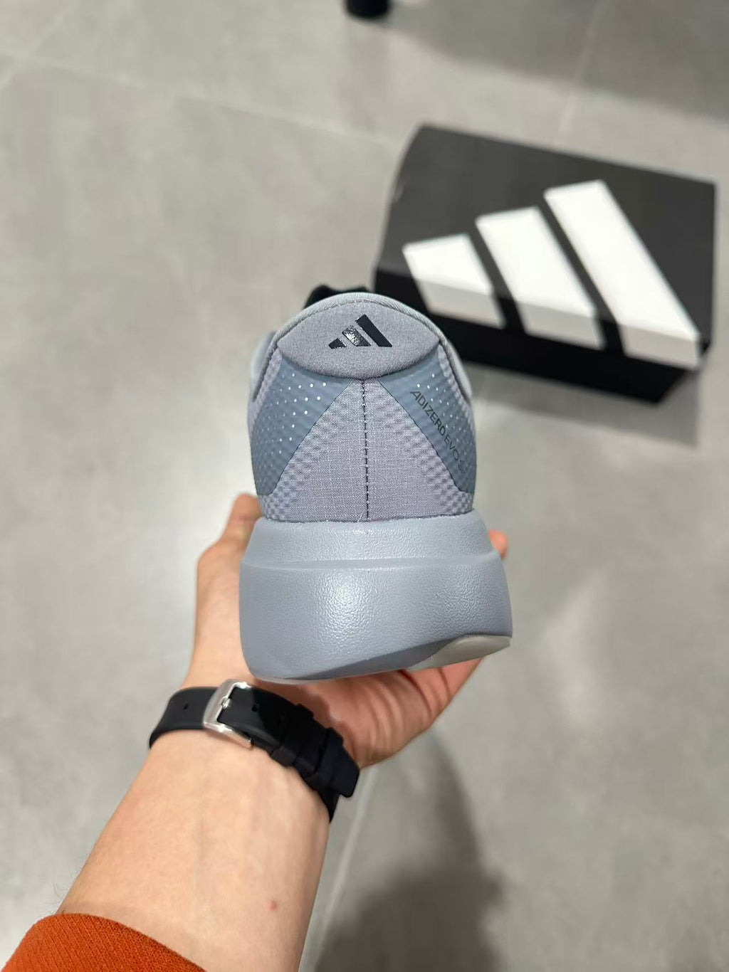 adidas Lightstrike Pro Running Shoes in Grey Green KI6927 - product image from the listing.