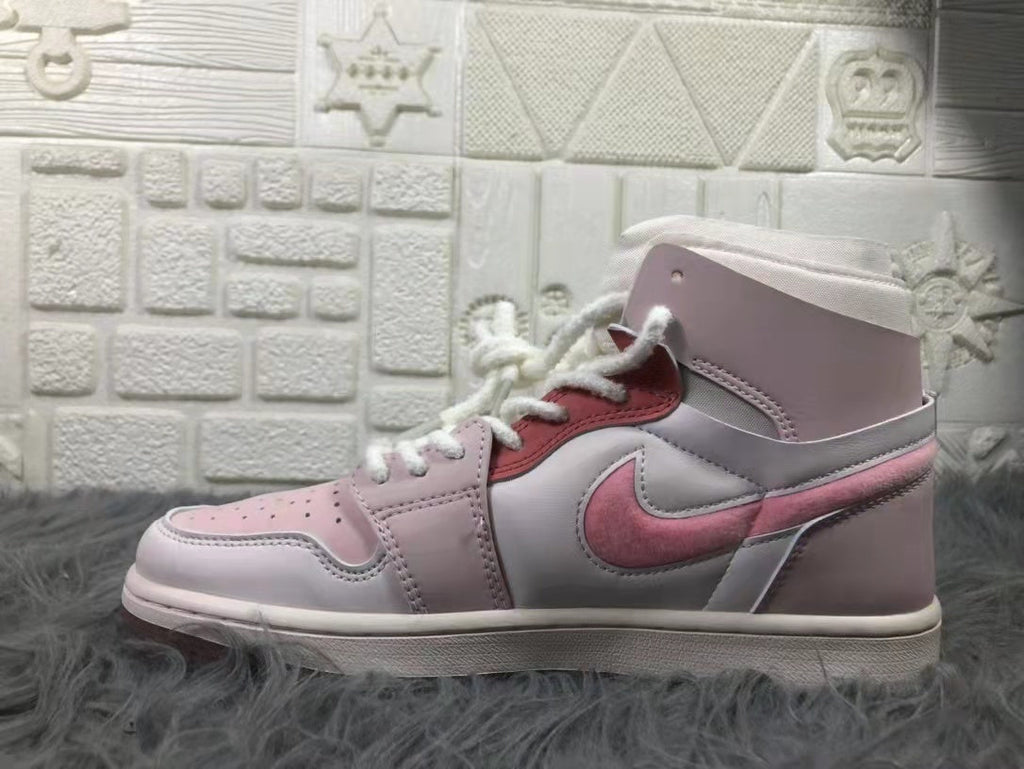 Air Jordan 1 Equality Sneakers Pink White CT5443-666 - product image from the listing.