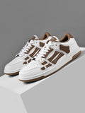 AIVIRI MFS003-126 Low-Top Sneakers in White and Brown - product image from the listing.