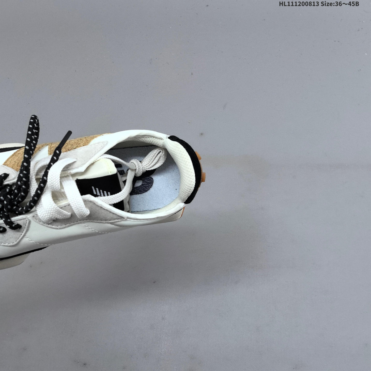 New Balance MS327KA1 Retro Lifestyle Sneakers, in White and Black - product image from the listing.