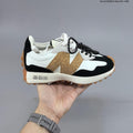 New Balance MS327KA1 Retro Lifestyle Sneakers, in White and Black - product image from the listing.