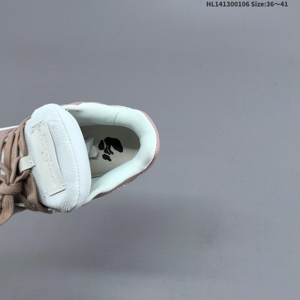 Off-White Low-Top Sneakers in White and Dusty in Pink - product image from the listing.