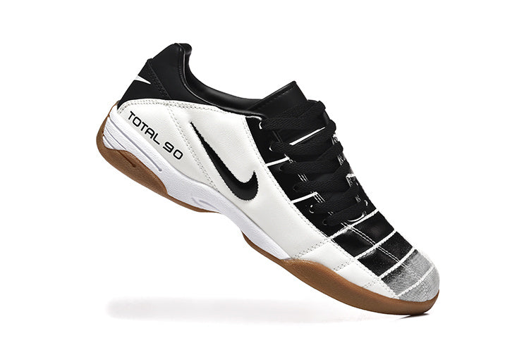 Nike Total 90 Indoor Soccer Shoes in White Black Gum - product image from the listing.