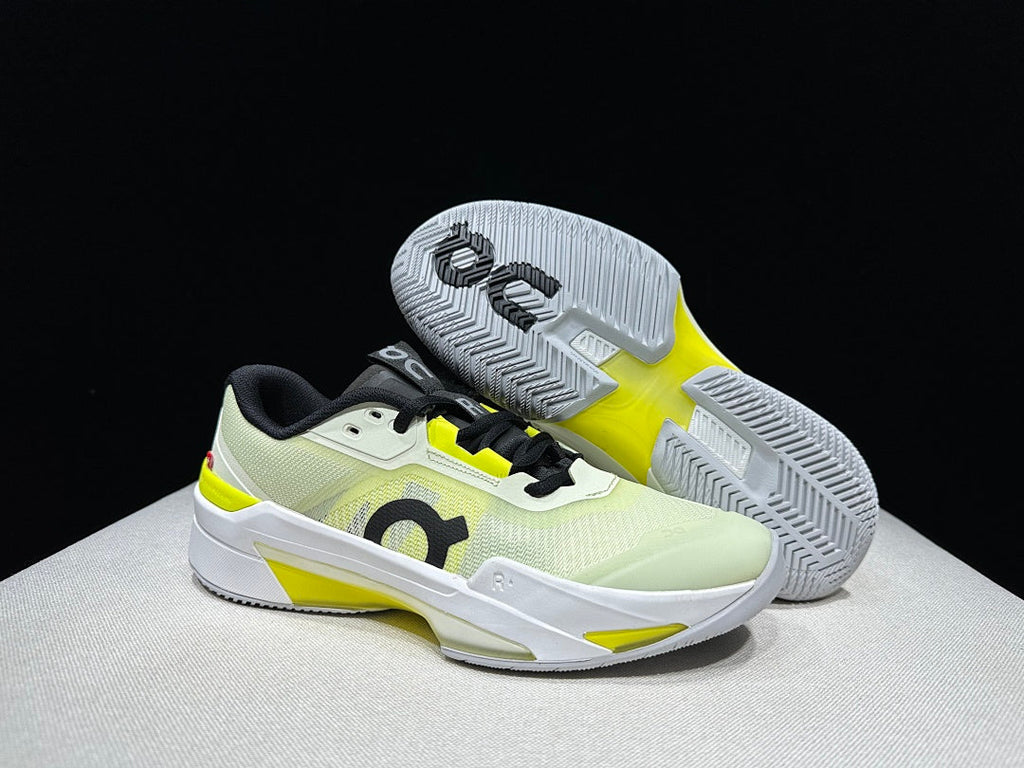 On The Roger Pro Fire Clay Tennis Sneakers, in Lime and Black - product image from the listing.