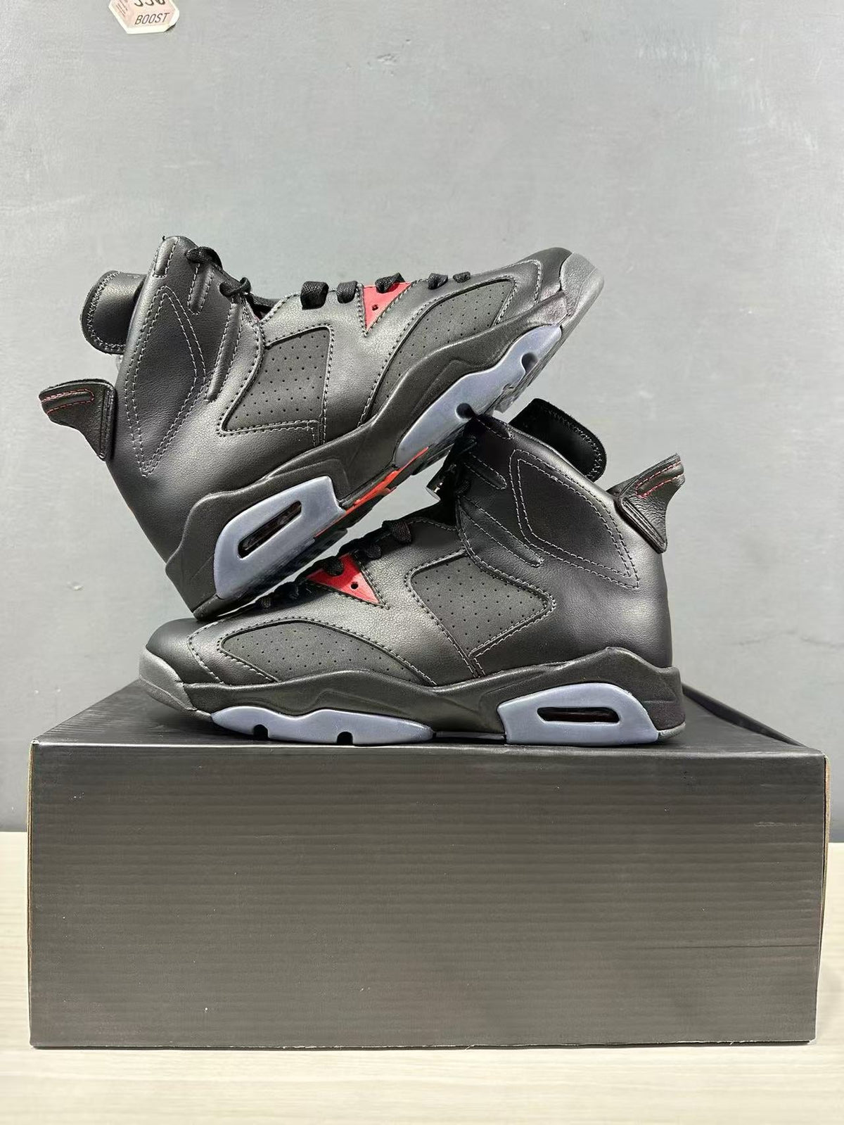 Air Jordan 6 BIN 23 Black High-Top Sneakers II6558-001 - product image from the listing.