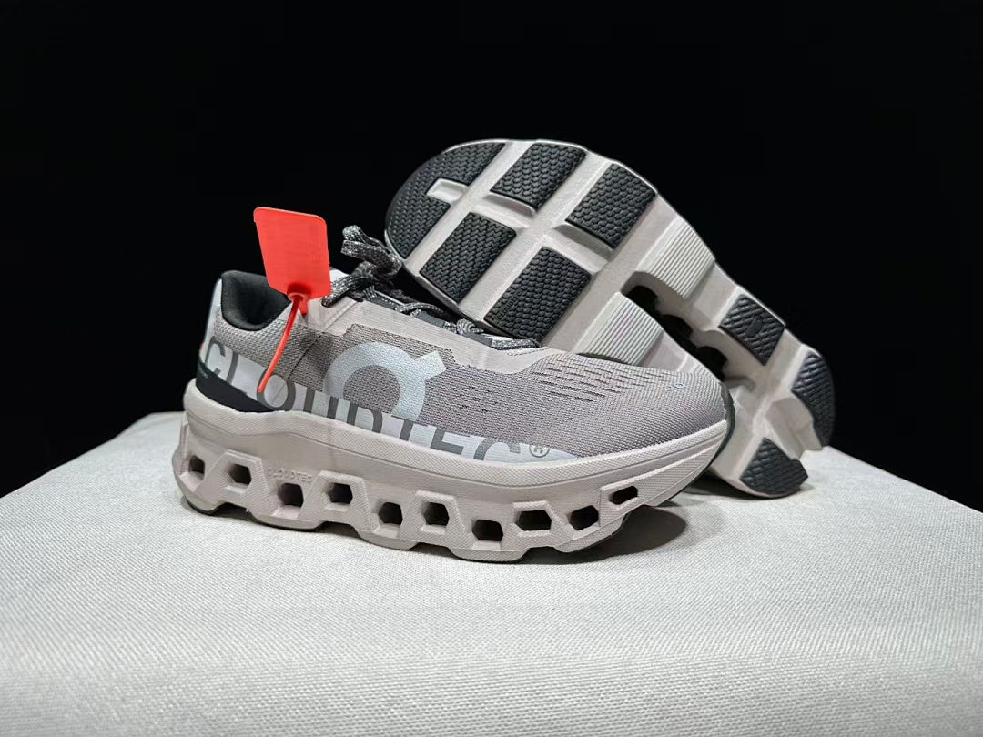 On Cloudmonster Trainers in Cinder Fog - product image from the listing.