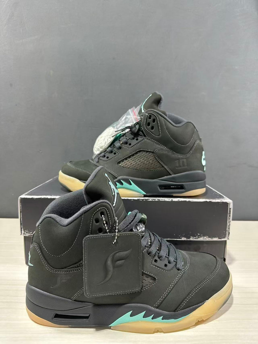 Air Jordan 5 Aqua Black Sneakers IU0734-001 - product image from the listing.
