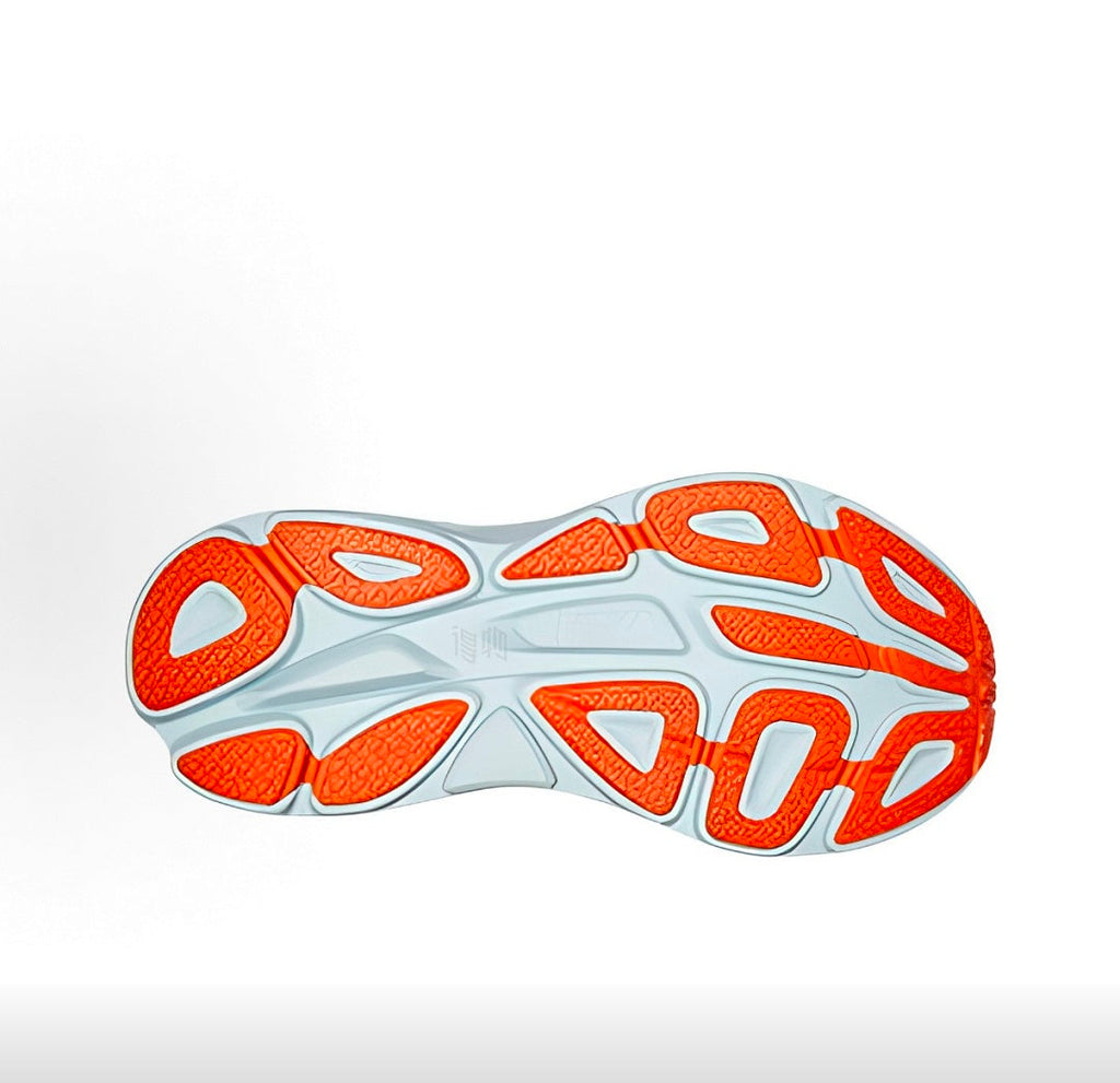Orange and Yellow HOKA Bondi 8 Running Shoes - product image from the listing.
