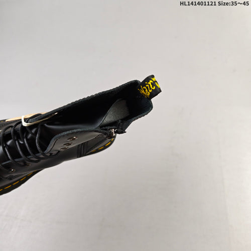 1057 Black Platform Lace-Up Boots by Dr. Martens - product image from the listing.