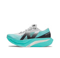 New Balance FuelCell Elite Running Shoes, in White and Turquoise - product image from the listing.