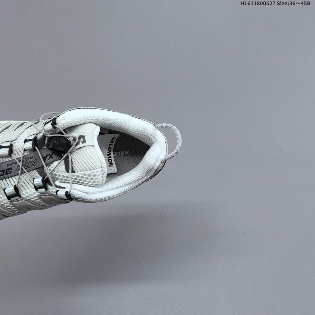 Salomon XA Pro 3D Seasonal Trail Running Shoes in White Grey - product image from the listing.