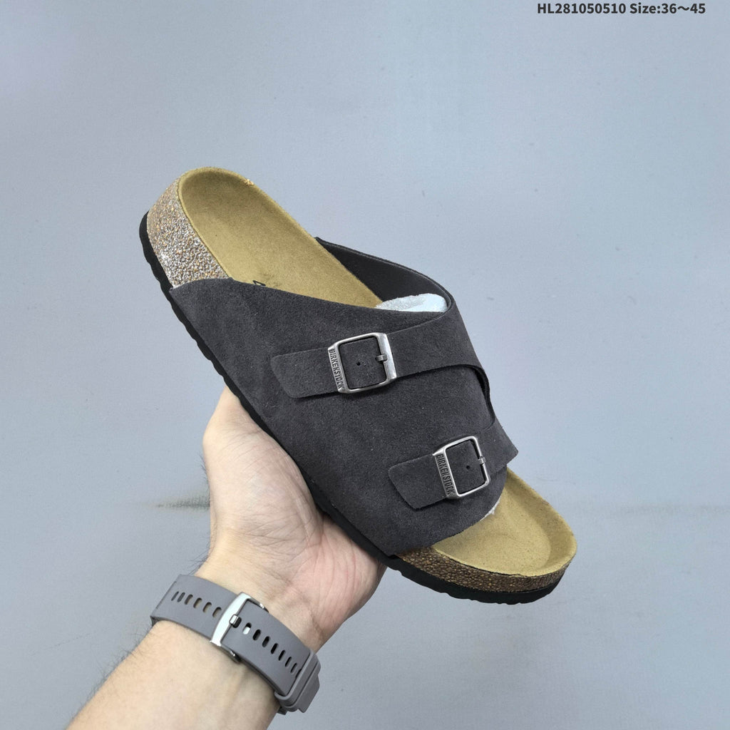 Arizona Two-Strap Slide Sandals Black 1029257 by Birkenstock - product image from the listing.
