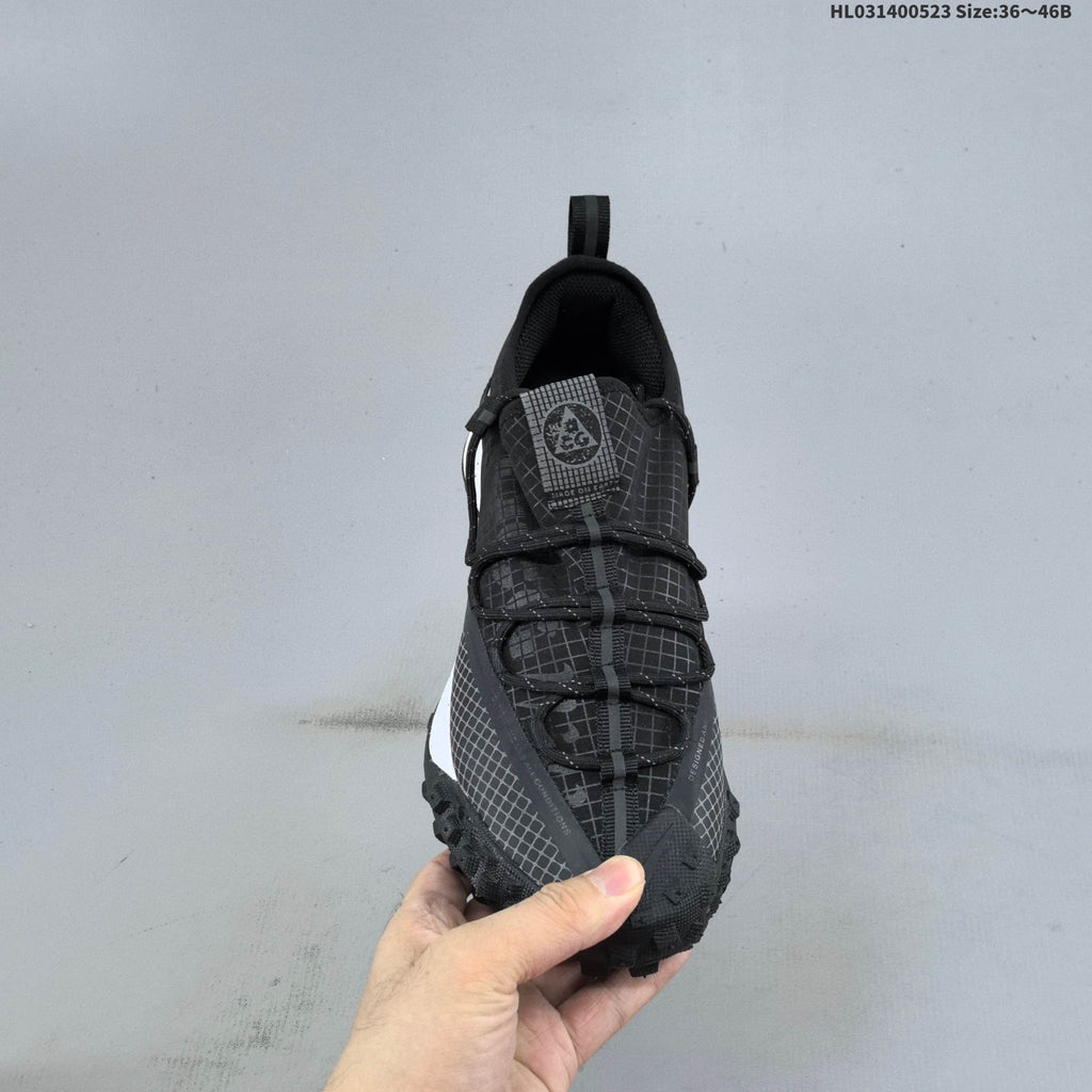 Nike ACG Mountain Fly Low GTX Trail Sneakers in Black - product image from the listing.