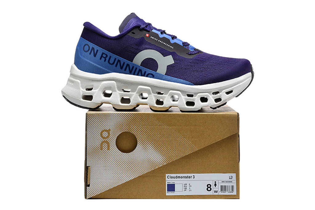On Cloudmonster 3 Running Shoes, in Deep Blue - product image from the listing.