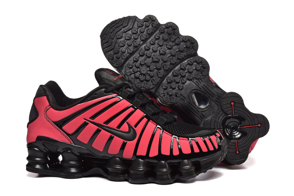 Black and Pink Nike Shox TL Sneakers - product image from the listing.