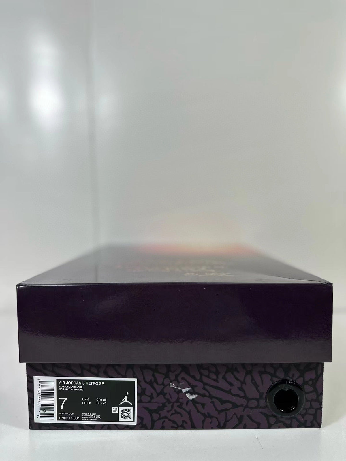 Air Jordan 3 Rio Sneakers Black FN0344-001 - product image from the listing.