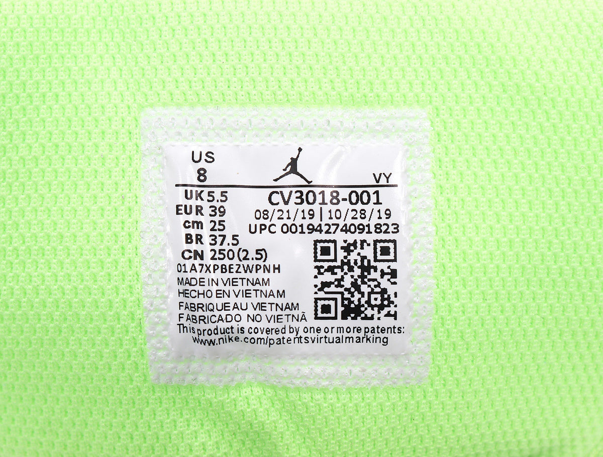 Jordan 1 High FlyEase in Gray and Volt Green CV3018-001 - product image from the listing.