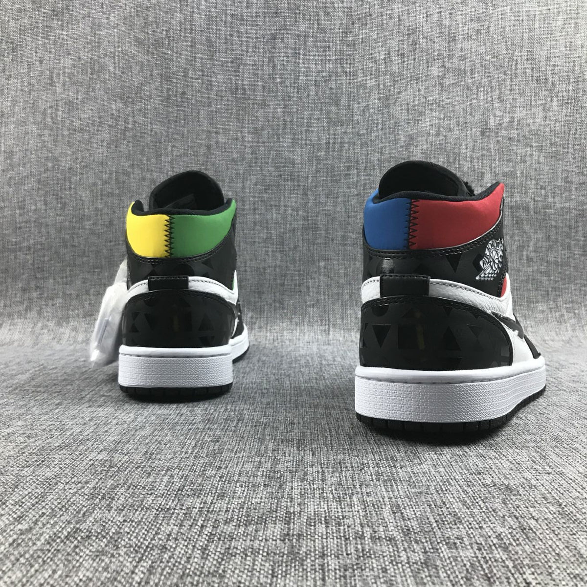 Quai 54 Sneakers Black Multi-Color - Air Jordan 1 Mid CJ9219-001 - product image from the listing.