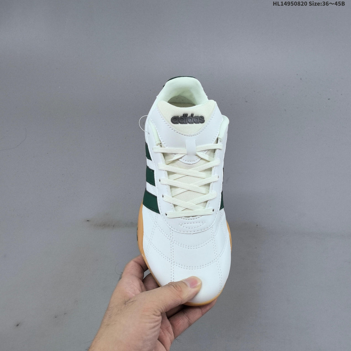Adidas Adiracer Low-Top Sneakers in White Green HQ7403 - product image from the listing.