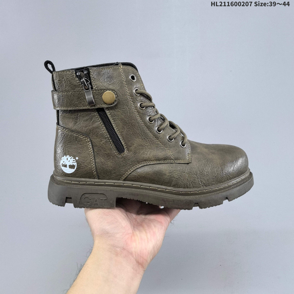 Lace-Up Ankle Boots with Side Zipper by Timberland - product image from the listing.