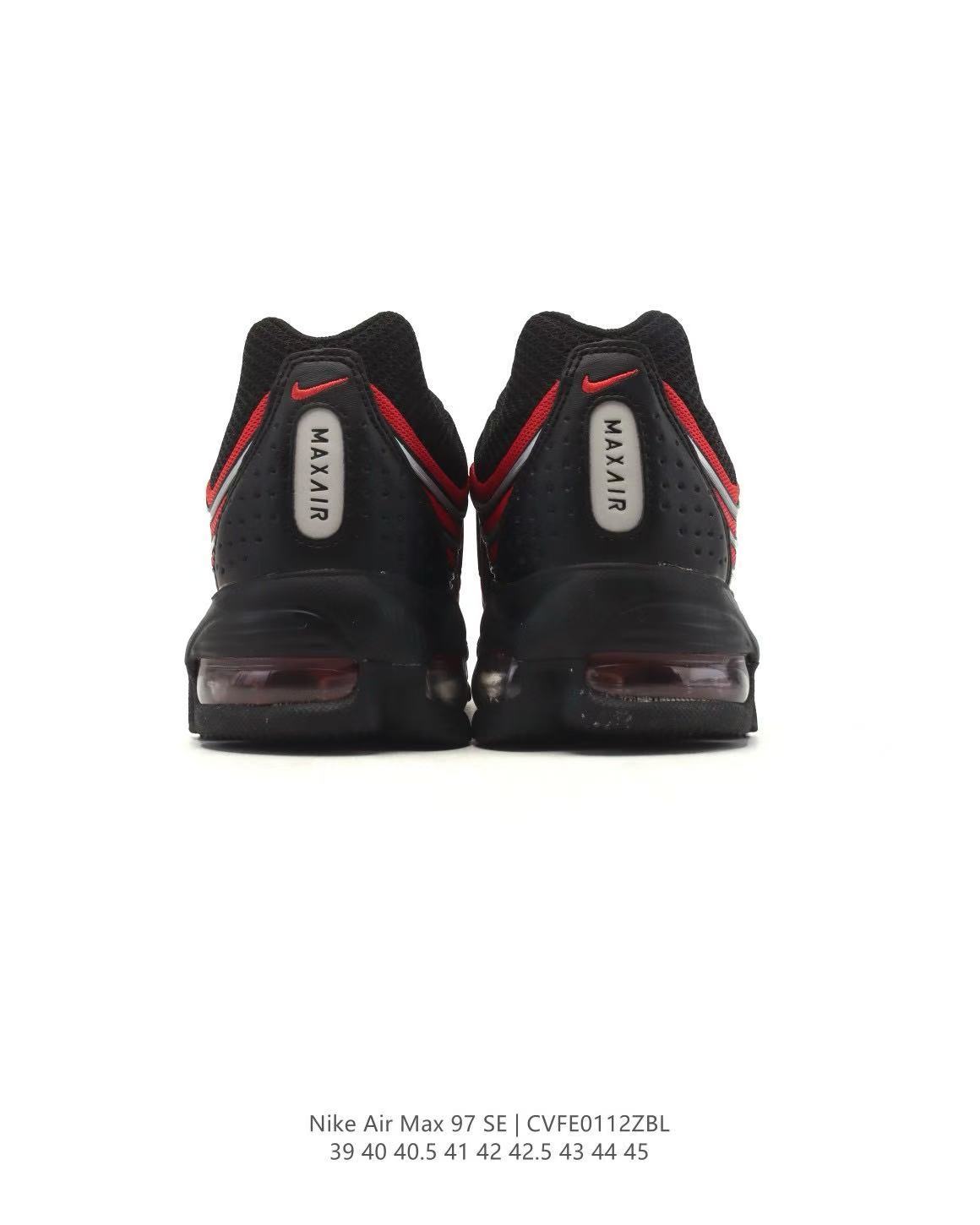 Nike Air Max 97 SE Sneakers in Black Red CVFE0112ZBL - product image from the listing.