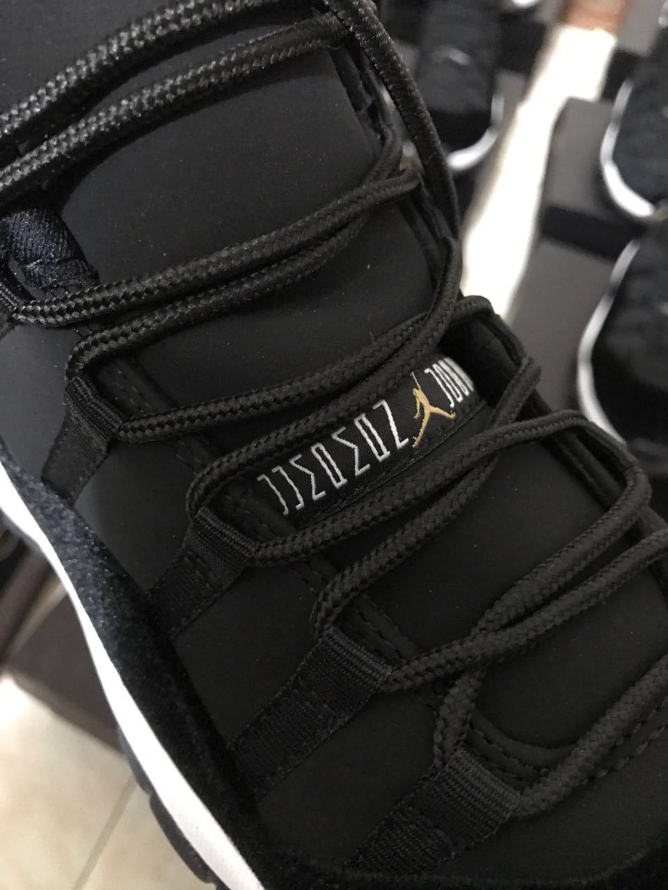 Jordan 11 Black Velvet High-Cut Sneakers - product image from the listing.
