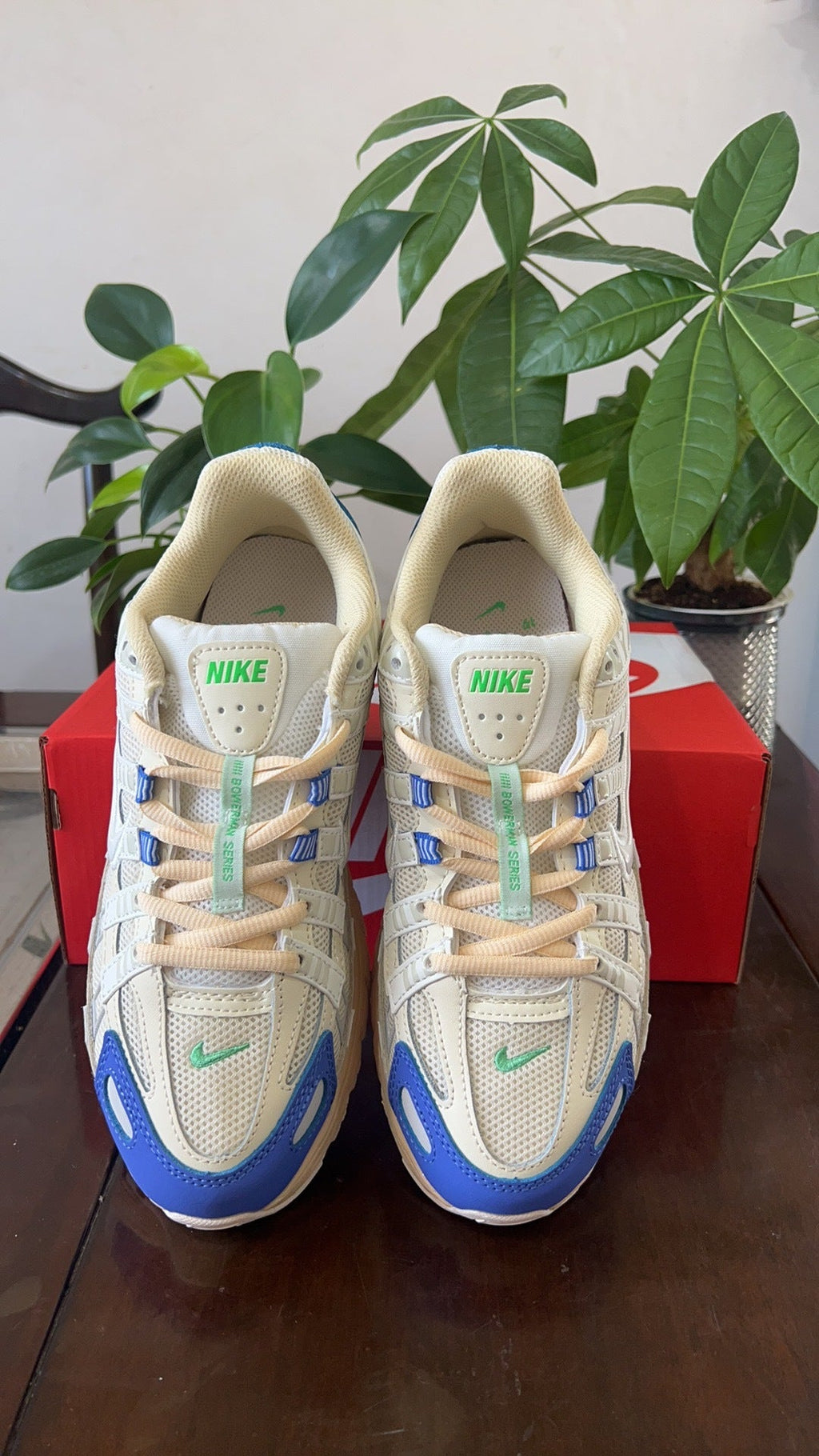 Nike P-6000 Sneakers in White Blue FJ5443-113 - product image from the listing.