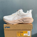 ASICS NOVABLAST 5 LE Running Shoes in White Pink Purple - product image from the listing.