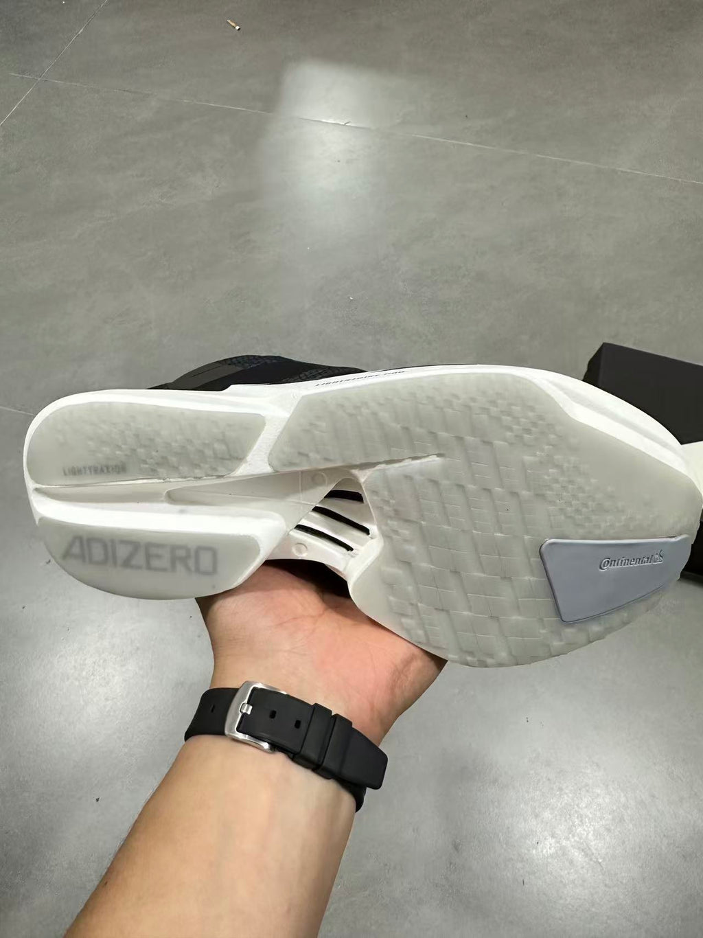 adidas Lightstrike Pro Running Shoes in Black Gray - product image from the listing.