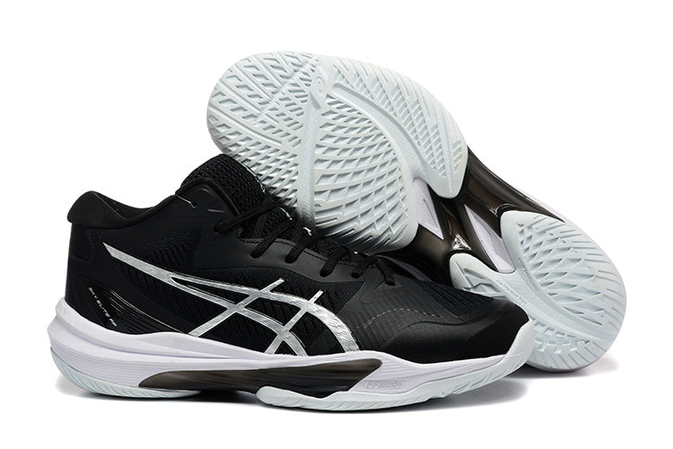 ASICS Sky Elite FF MT 3 Black Silver Indoor Court Footwear - product image from the listing.