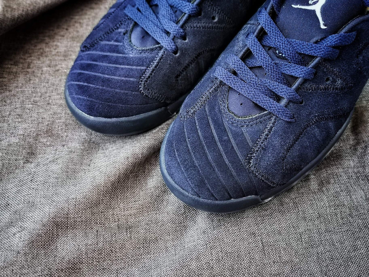 Air Jordan 6 Retro Sneakers in Navy Red White - product image from the listing.