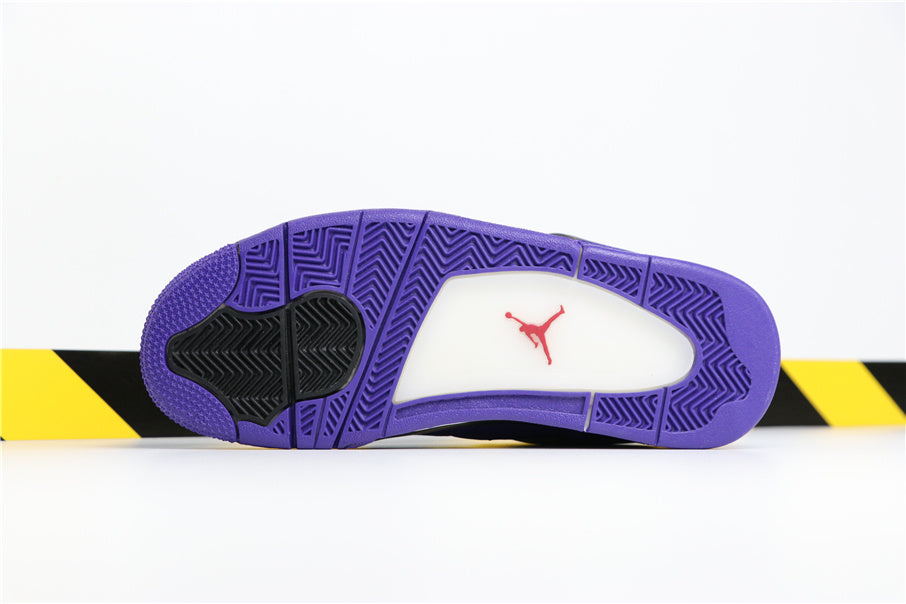 Jordan 4 Retro Sneakers in Purple Suede 308497-406 - product image from the listing.