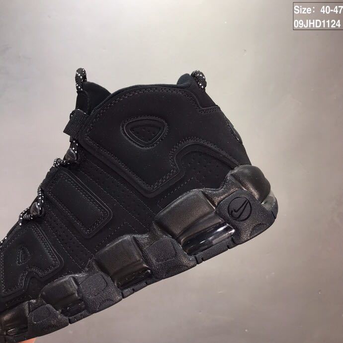 Nike Air More Uptempo High-Top Sneakers, in Black - product image from the listing.