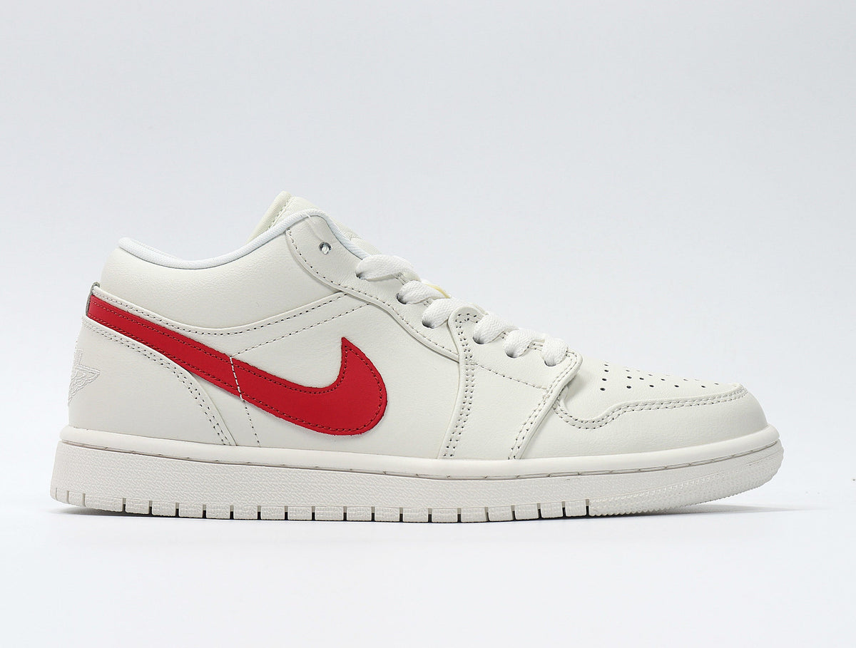 Sneakers, Sail and Red, - Jordan 1 Low AO9944-161 - product image from the listing.