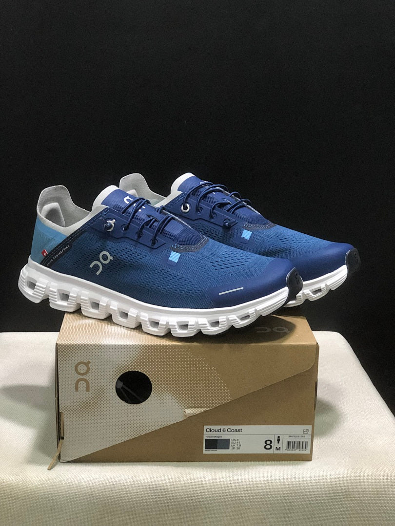 On Cloud 6 Coast Sneakers in Blue - product image from the listing.