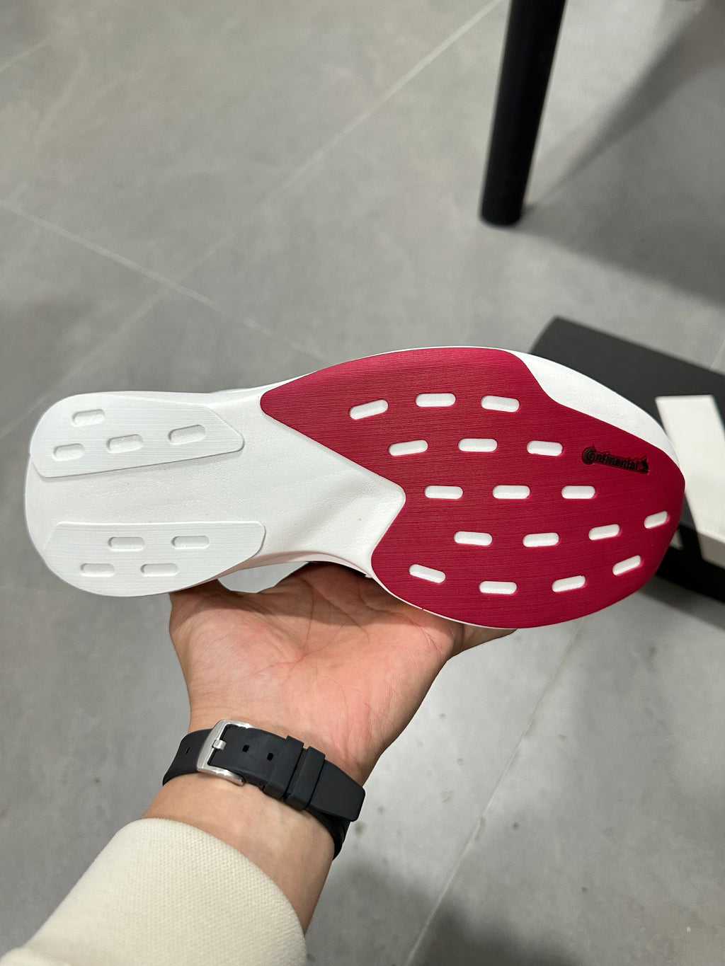 adidas Adizero Lightstrike Pro Running Shoes in White Red JQ4576 - product image from the listing.