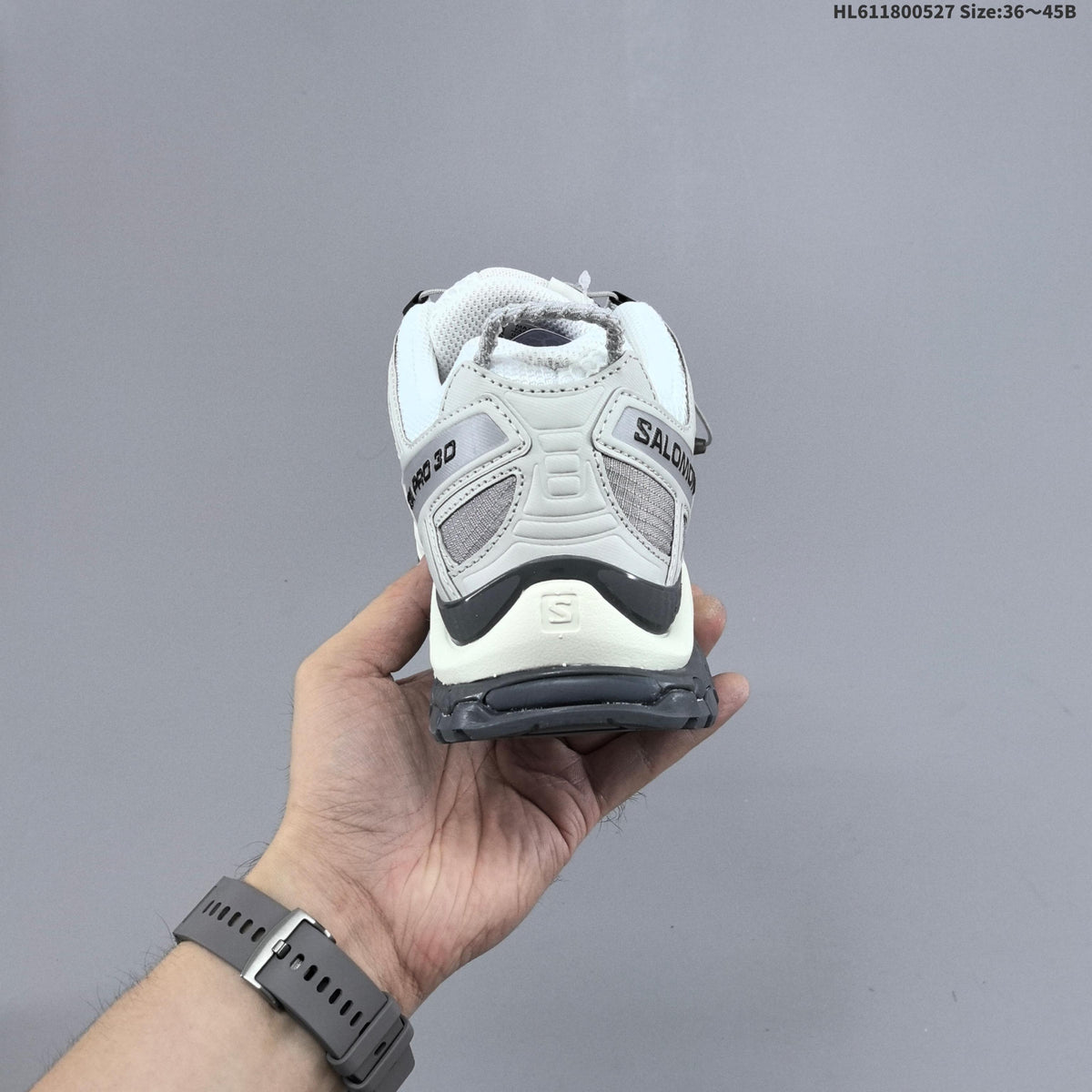Salomon XA Pro 3D Seasonal Trail Running Shoes in White Grey - product image from the listing.