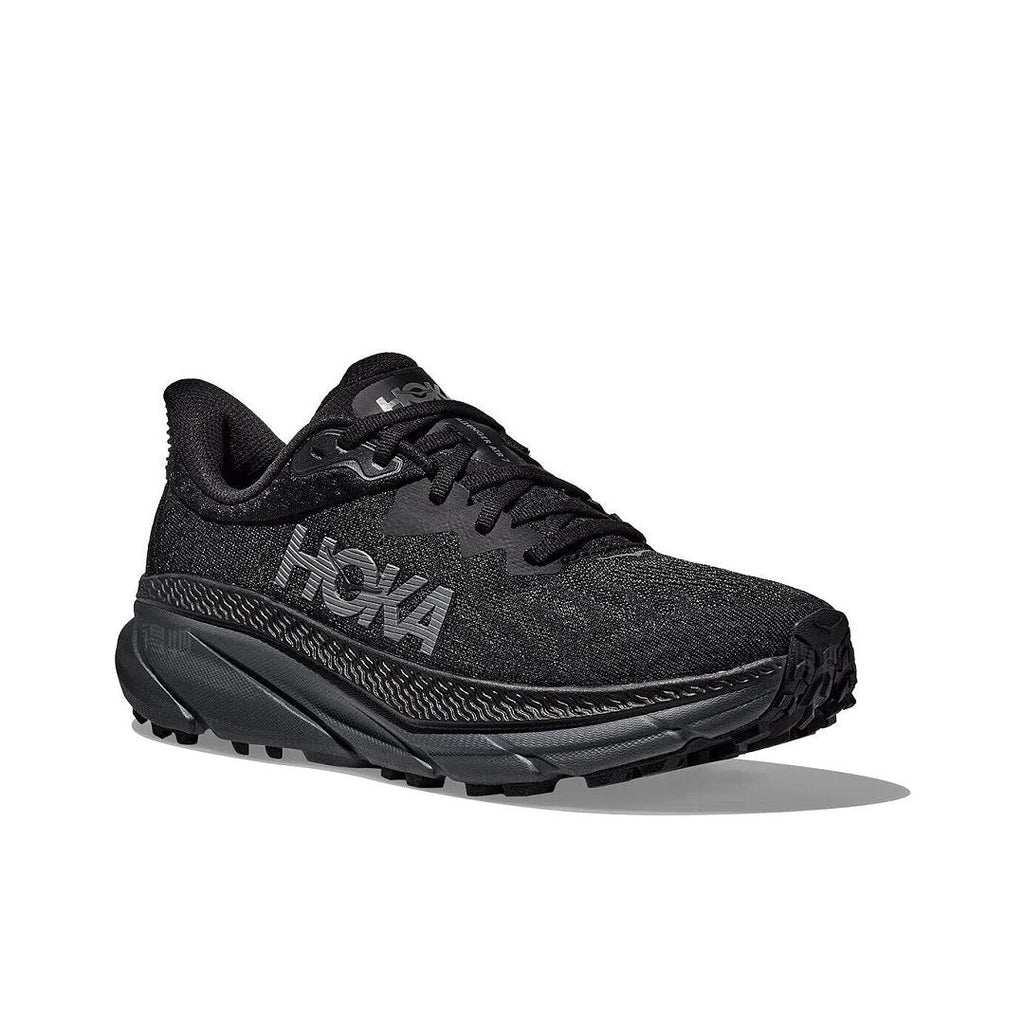 HOKA Challenger 7 Trail Running Shoes in Black - product image from the listing.