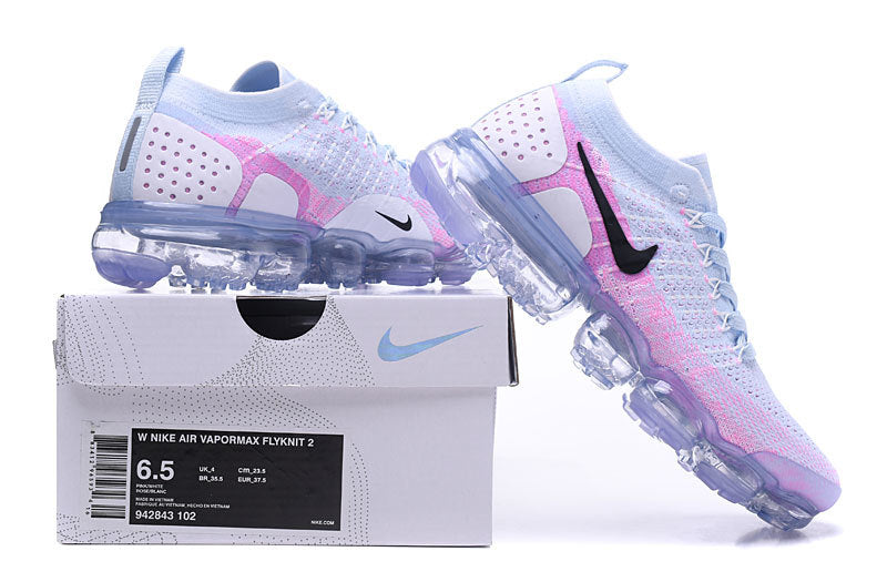 Nike Air VaporMax Flyknit 2 Sneakers in Pink 942843-102 - product image from the listing.