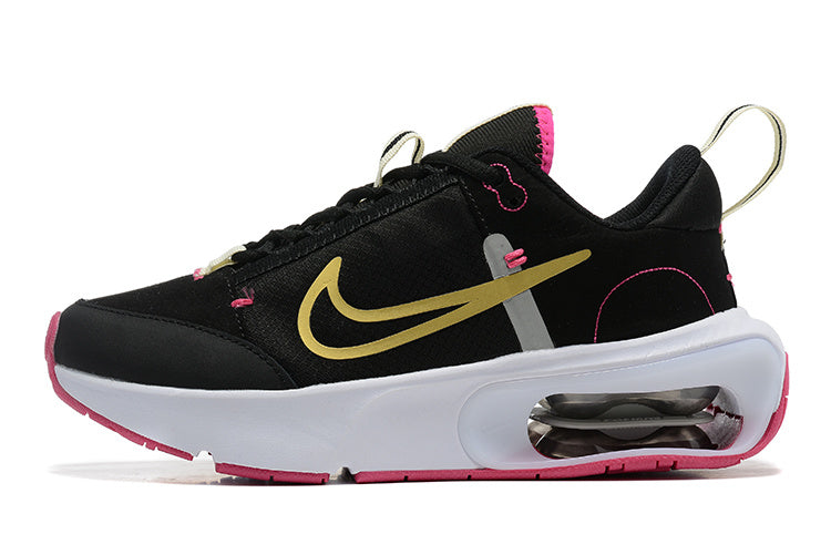 Nike Air Max Black and Gold Trainers with Pink Accents - product image from the listing.