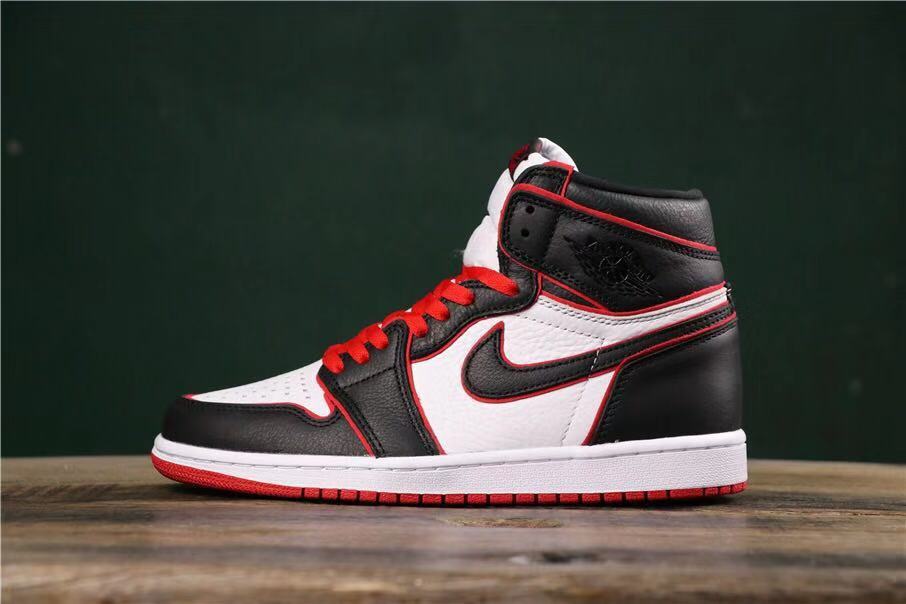 Air Jordan 1 Retro High OG Sneakers in Black Red White - product image from the listing.