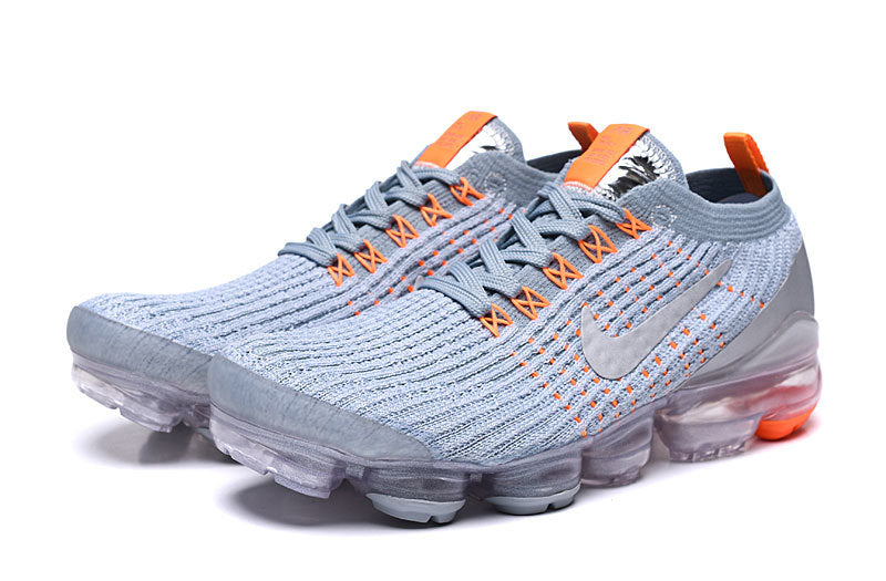 Nike Air VaporMax Flyknit 3 in Light Grey Orange AJ6900-003 - product image from the listing.