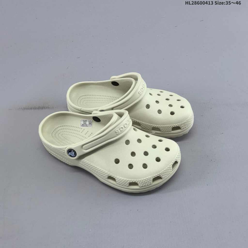 Crocs Classic Clog in Black or in Bone - product image from the listing.