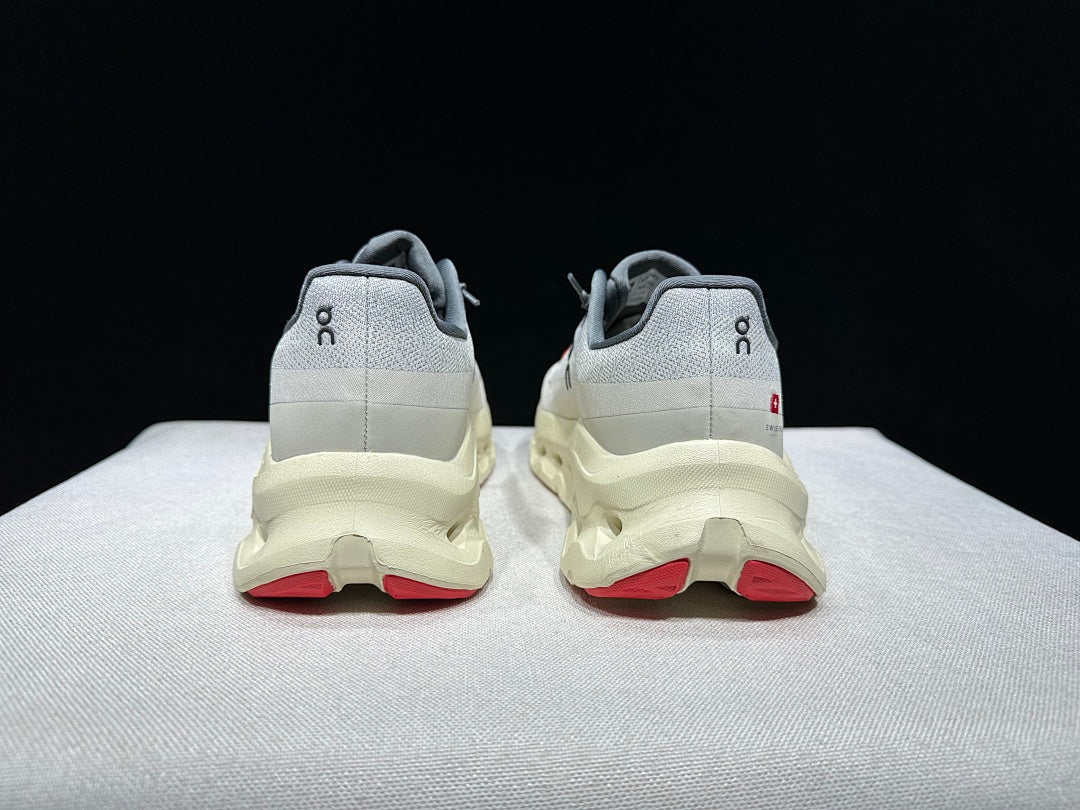 Ivory and Gray On Cloudtilt Sneakers - product image from the listing.