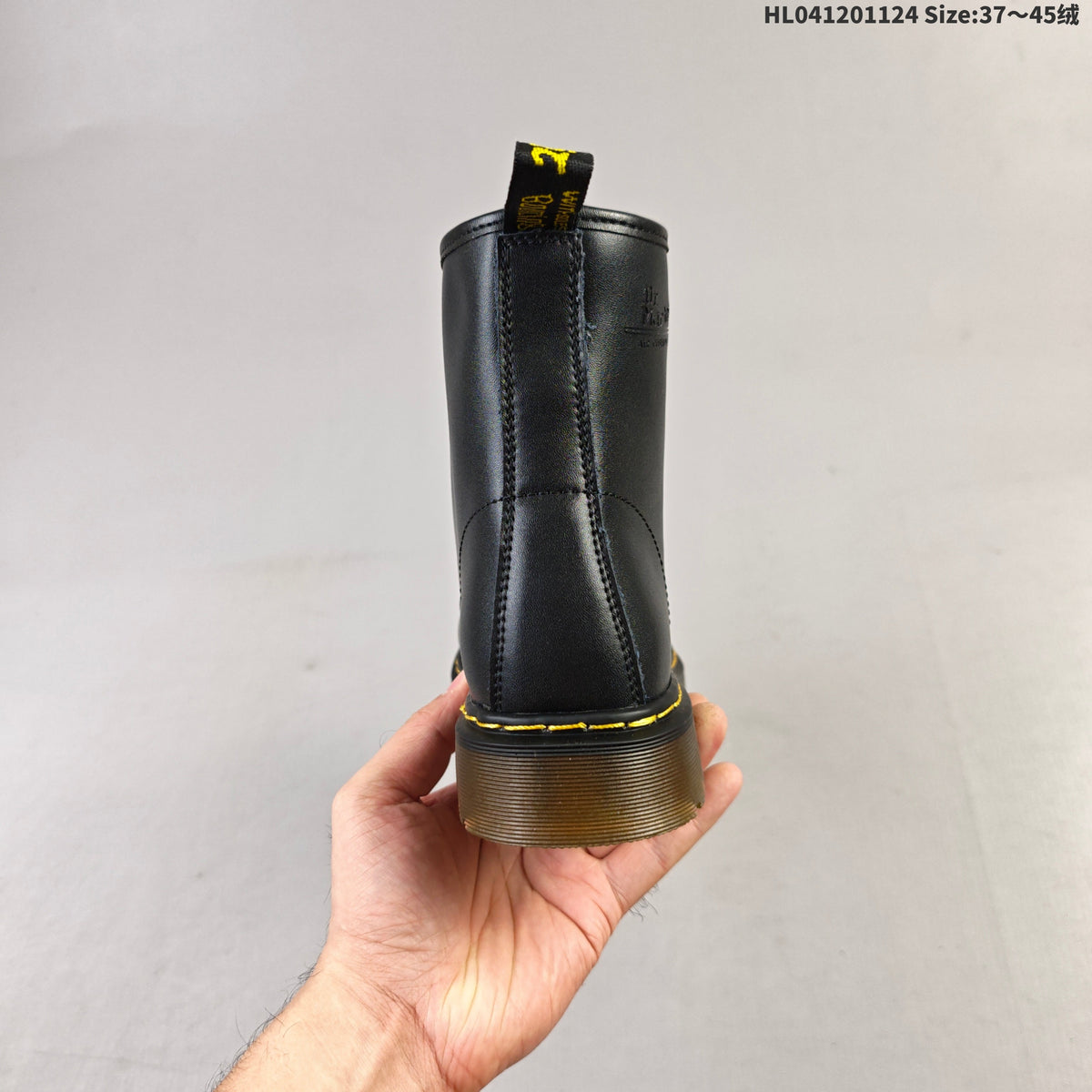 1460 Black Platform Lace-Up Boots by Dr. Martens - product image from the listing.